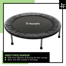 Lade das Bild in den Galerie-Viewer, HomeFit Fitness Rebounder Trampolin - Faltendes Design mit Tragetasche