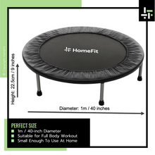 Lade das Bild in den Galerie-Viewer, HomeFit Fitness Rebounder Trampolin - Faltendes Design mit Tragetasche