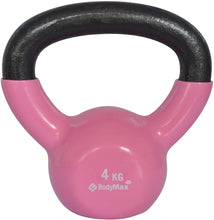 Lade das Bild in den Galerie-Viewer, Kettlebell - BodyMax Vinylbeschichtet aus Gusseisen - 4 kg - Pink