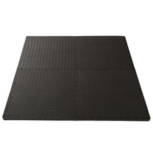 Lade das Bild in den Galerie-Viewer, 24pcs Eva Environmental Protection Mat Fitness Mat, Leaf Pattern Black
