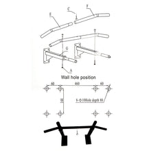Carica l'immagine nel visualizzatore di Gallery, Wall-mounted Multifunctional Horizontal Bar