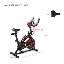 Lade das Bild in den Galerie-Viewer, Exercise Bike Home Gym Bicycle Cycling Cardio Fitness Training