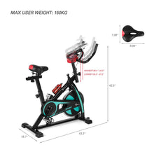 Lade das Bild in den Galerie-Viewer, Exercise Bike Home Gym Bicycle Cycling Cardio Fitness Training Green