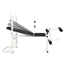 Lade das Bild in den Galerie-Viewer, Iron Adjustable Weightlifting Bed White