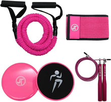 Lade das Bild in den Galerie-Viewer, JT Fitness Booty Band Belt,Resistance Band for Legs & Glutes Fitness Band Pink
