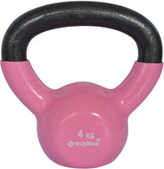 Kettlebell - BodyMax Cast Iron Vinyl Coated - 4Kg - Pink