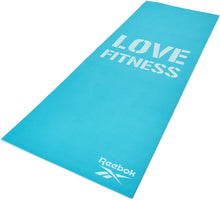 Load image into Gallery viewer, Reebok Fitness Mat - Love Fitness - Blue
