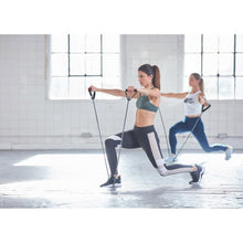 Load image into Gallery viewer, Reebok Resistance Tube with Handles - Light - Grey with Black Handles
