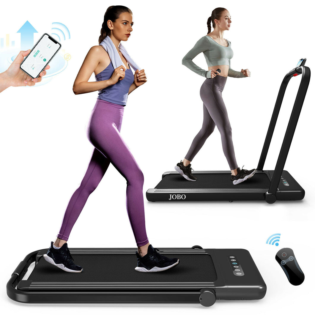 Jobo - 2.3HP Fold Flat Treadmill for Home with LED Screen