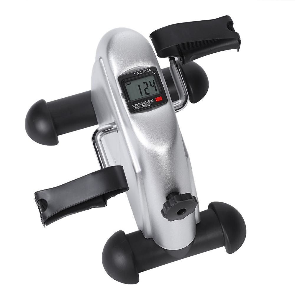Portable Hand Foot Pedal Trainer Exerciser Mini Exercise Bike Bicycle for Gym Indoor