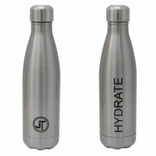 Carica l&#39;immagine nel visualizzatore di Gallery, JTL Fitness Stainless Steel Water Bottle 500ml Vacuum Insulated Flask for Hot or Cold Metal Watertight Seal  Silver
