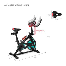 Load image into Gallery viewer, Exercise Bike Home Gym Bicycle Cycling Cardio Fitness Training Green
