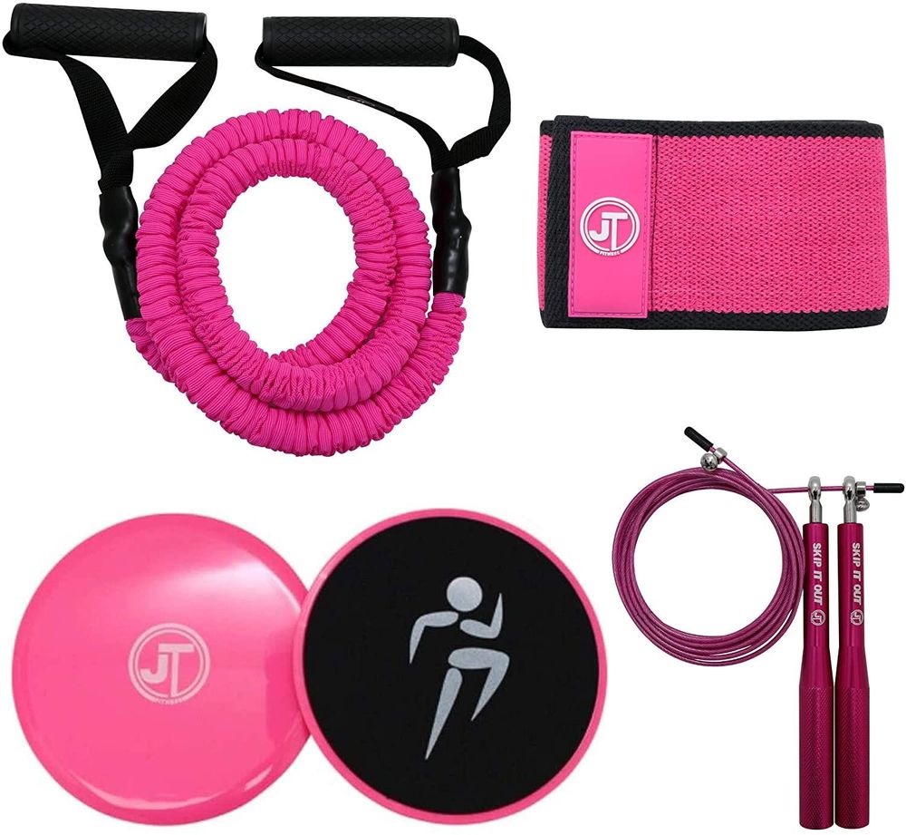 JT Fitness Booty Band Belt,Resistance Band for Legs & Glutes Fitness Band Pink