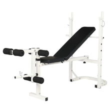 Load image into Gallery viewer, Iron Adjustable Weightlifting Bed White
